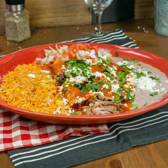 Carnitas Enchiladas.