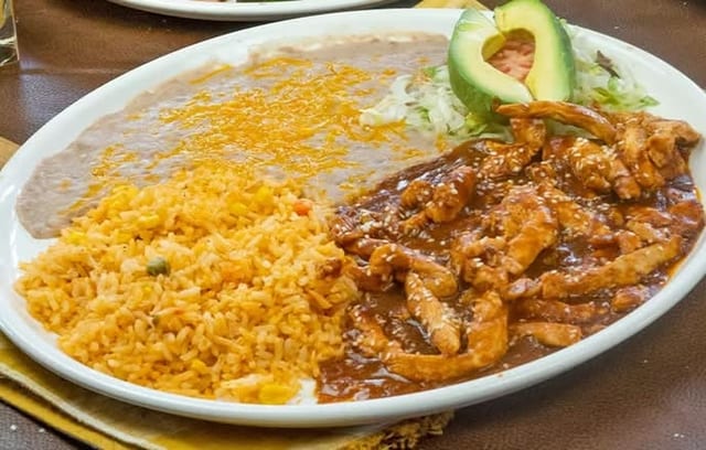 1/2 Chicken Mole.
